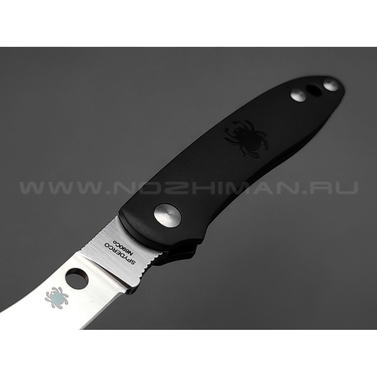 Нож Spyderco Roadie C189PBK сталь N690Co, рукоять FRN black
