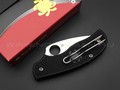 Нож Spyderco Urban Lightweight C127PBK сталь N690Co, рукоять FRN black