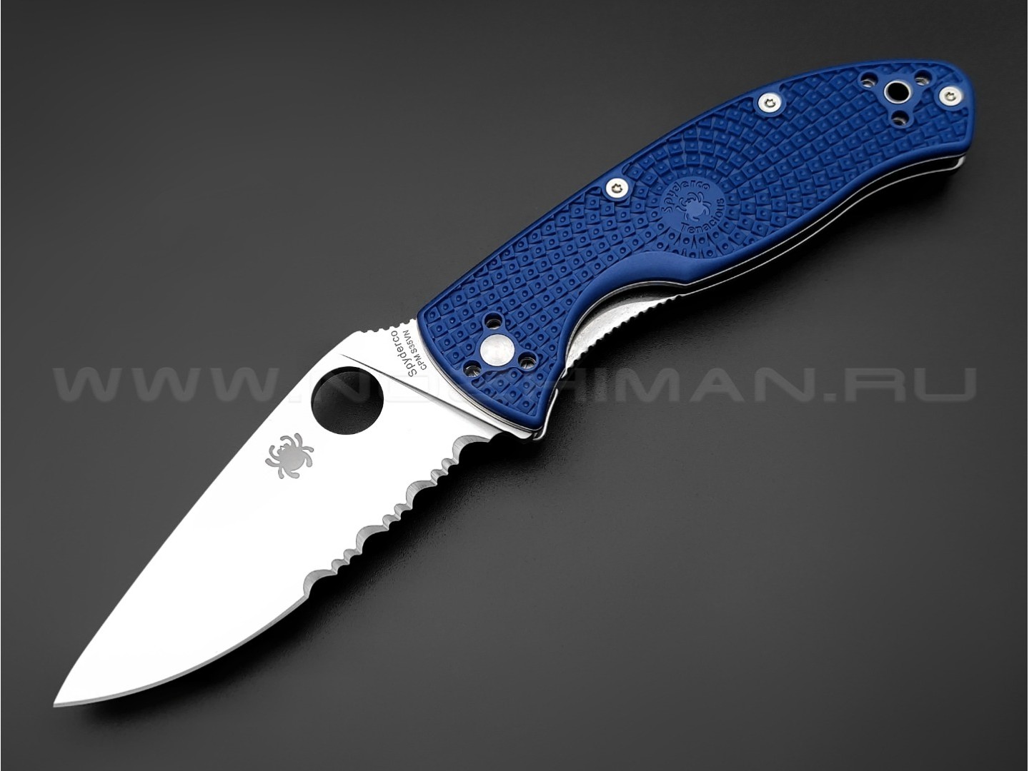Нож Spyderco Tenacious Lightweight C122PSBL сталь CPM S35VN, рукоять FRN blue