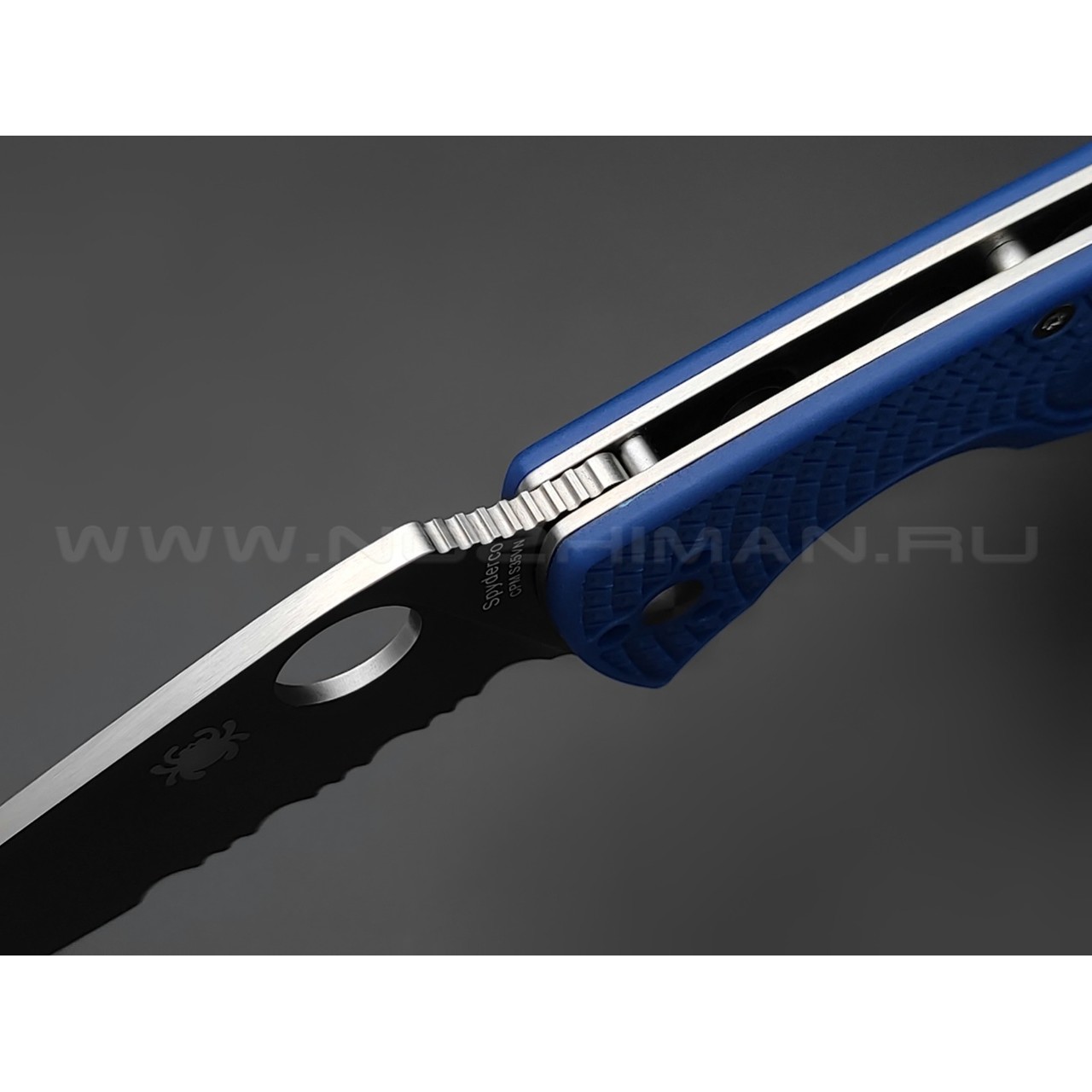 Нож Spyderco Tenacious Lightweight C122PSBL сталь CPM S35VN, рукоять FRN blue