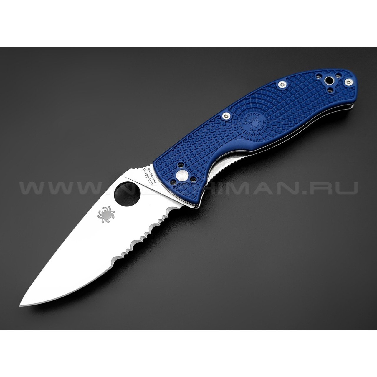 Нож Spyderco Tenacious Lightweight C122PSBL сталь CPM S35VN, рукоять FRN blue
