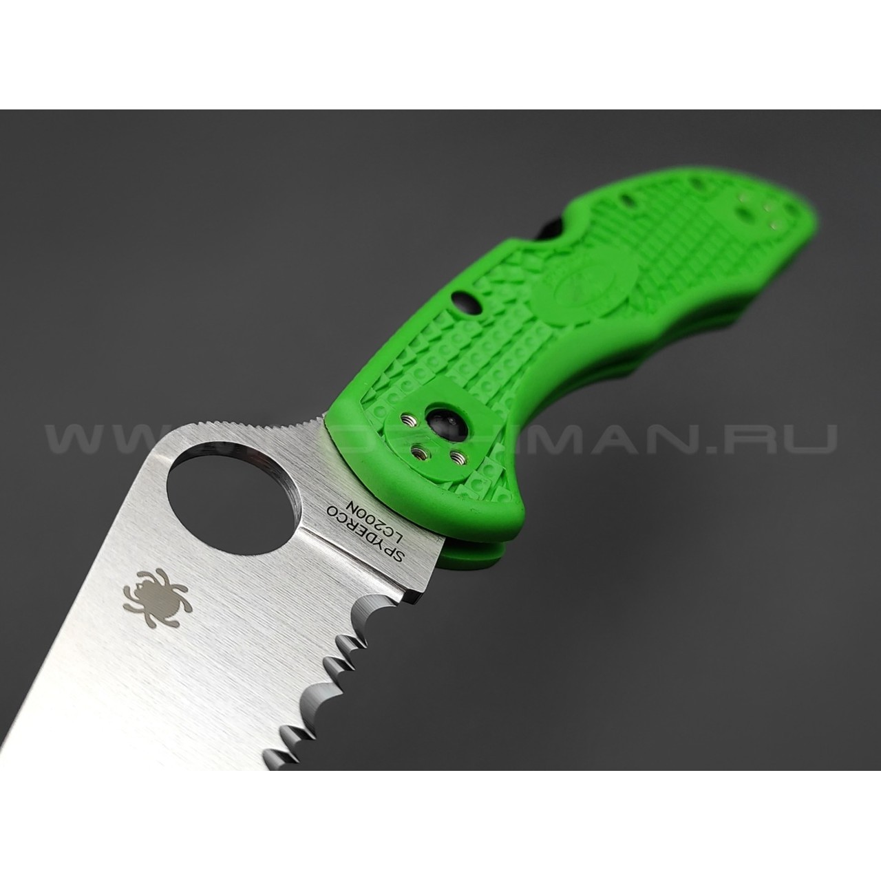 Нож Spyderco Salt 2 C88FSGR2 сталь LC200N, рукоять FRN Green