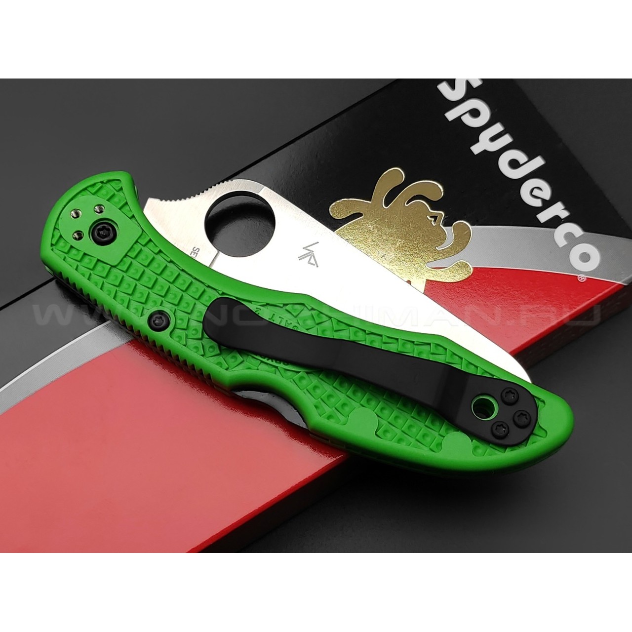 Нож Spyderco Salt 2 C88FSGR2 сталь LC200N, рукоять FRN Green