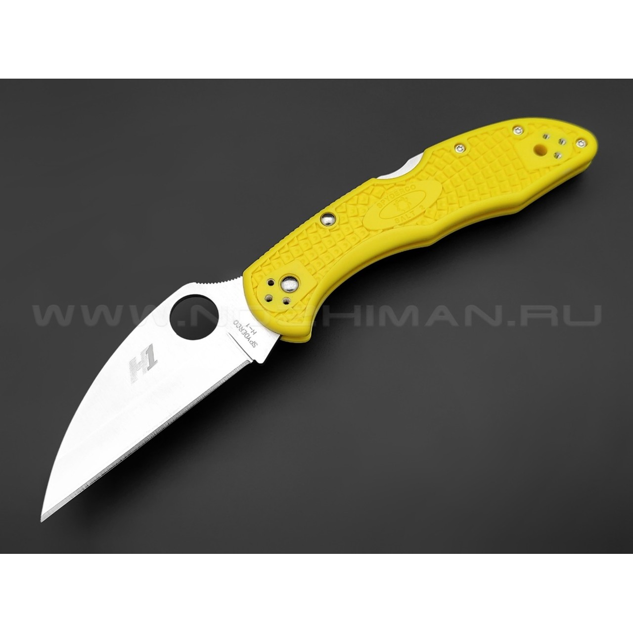 Нож Spyderco Salt 2 Wharncliffe C88PWCYL2 сталь H-1, рукоять FRN Yellow