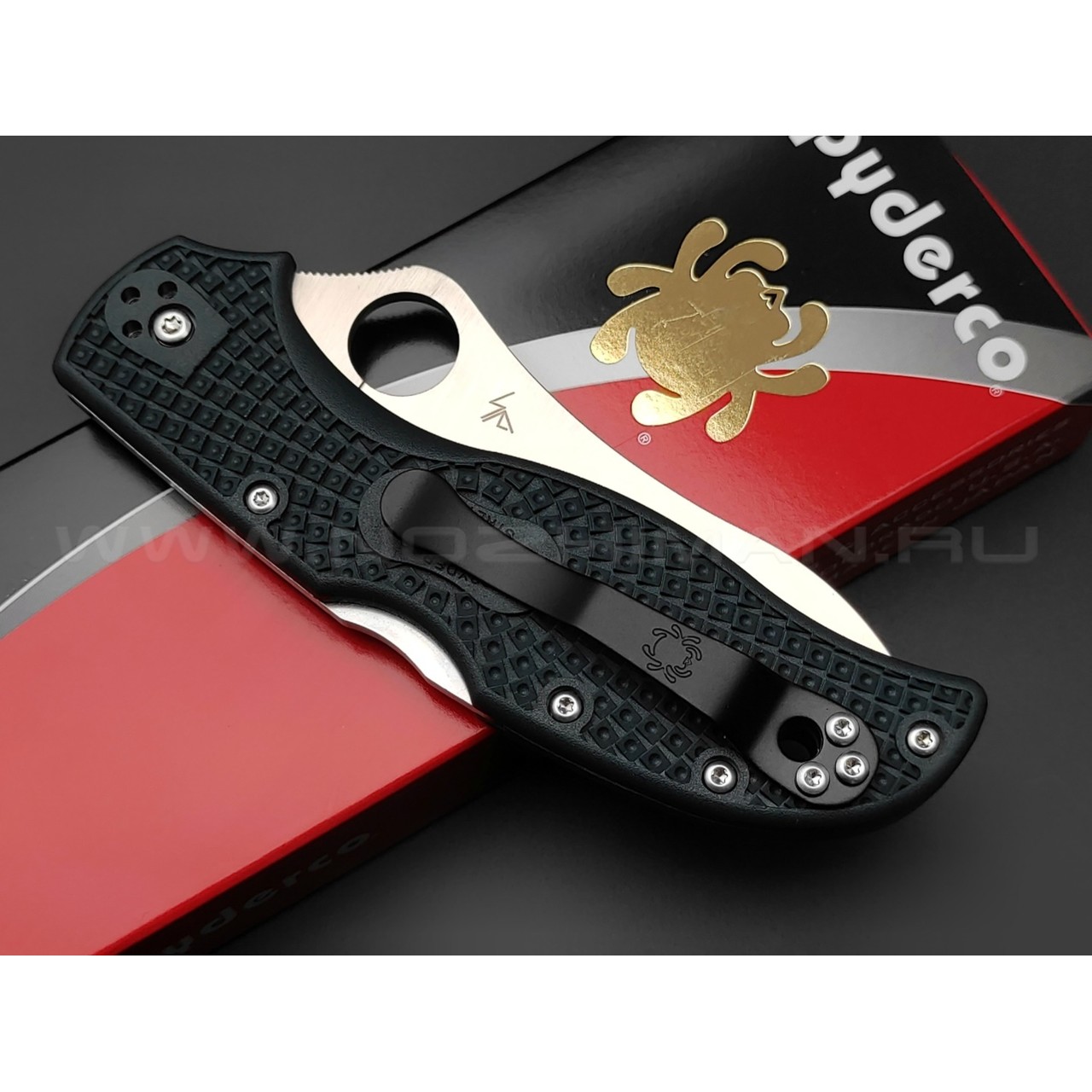 Нож Spyderco Stretch 2 C90PGRE2 сталь ZDP-189, рукоять FRN British Racing Green