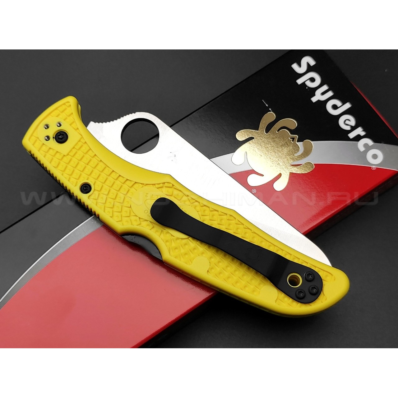 Нож Spyderco Pacific Salt 2 C91PYL2 сталь H-1, рукоять FRN Yellow