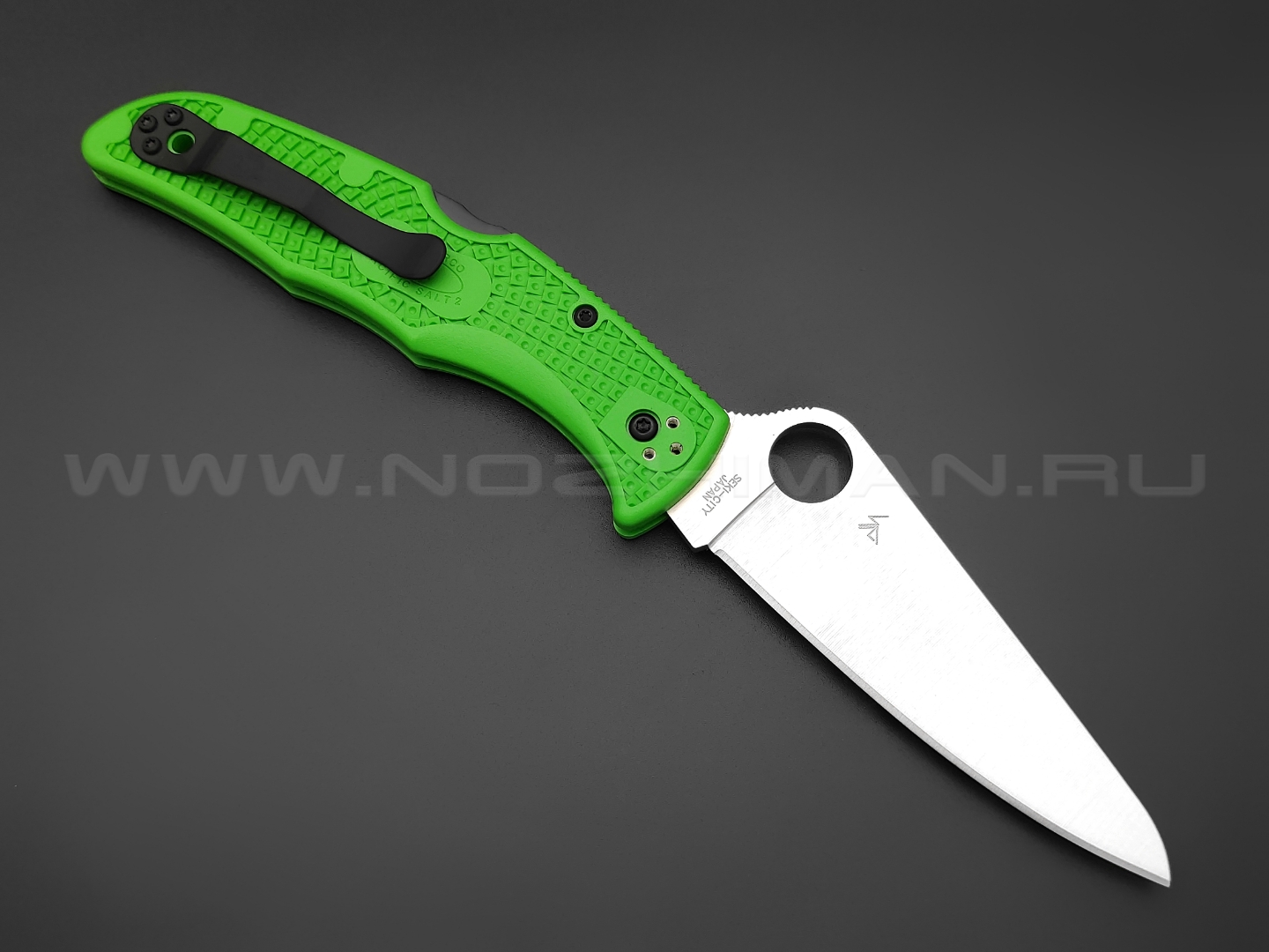 Нож Spyderco Pacific Salt 2 C91FPGR2 сталь LC200N, рукоять FRN Green