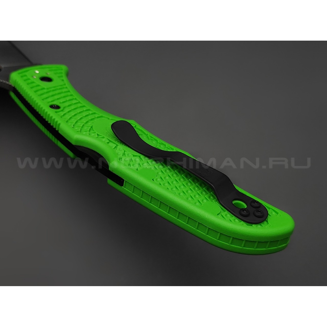 Нож Spyderco Pacific Salt 2 C91FPGR2 сталь LC200N, рукоять FRN Green