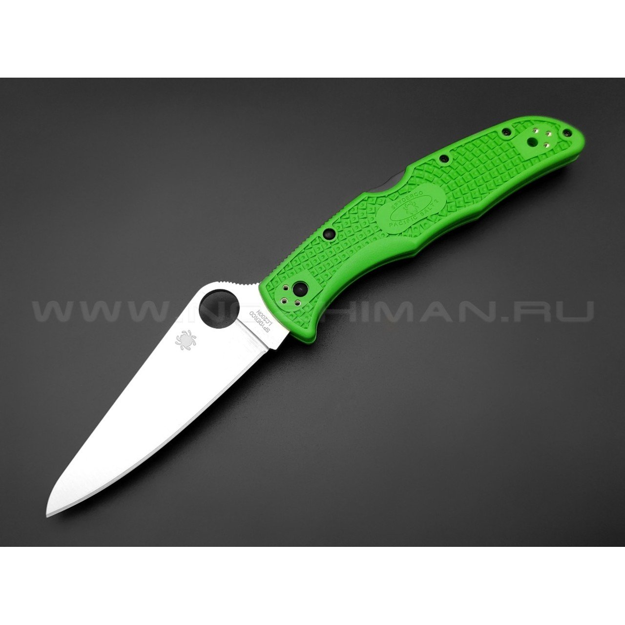 Нож Spyderco Pacific Salt 2 C91FPGR2 сталь LC200N, рукоять FRN Green