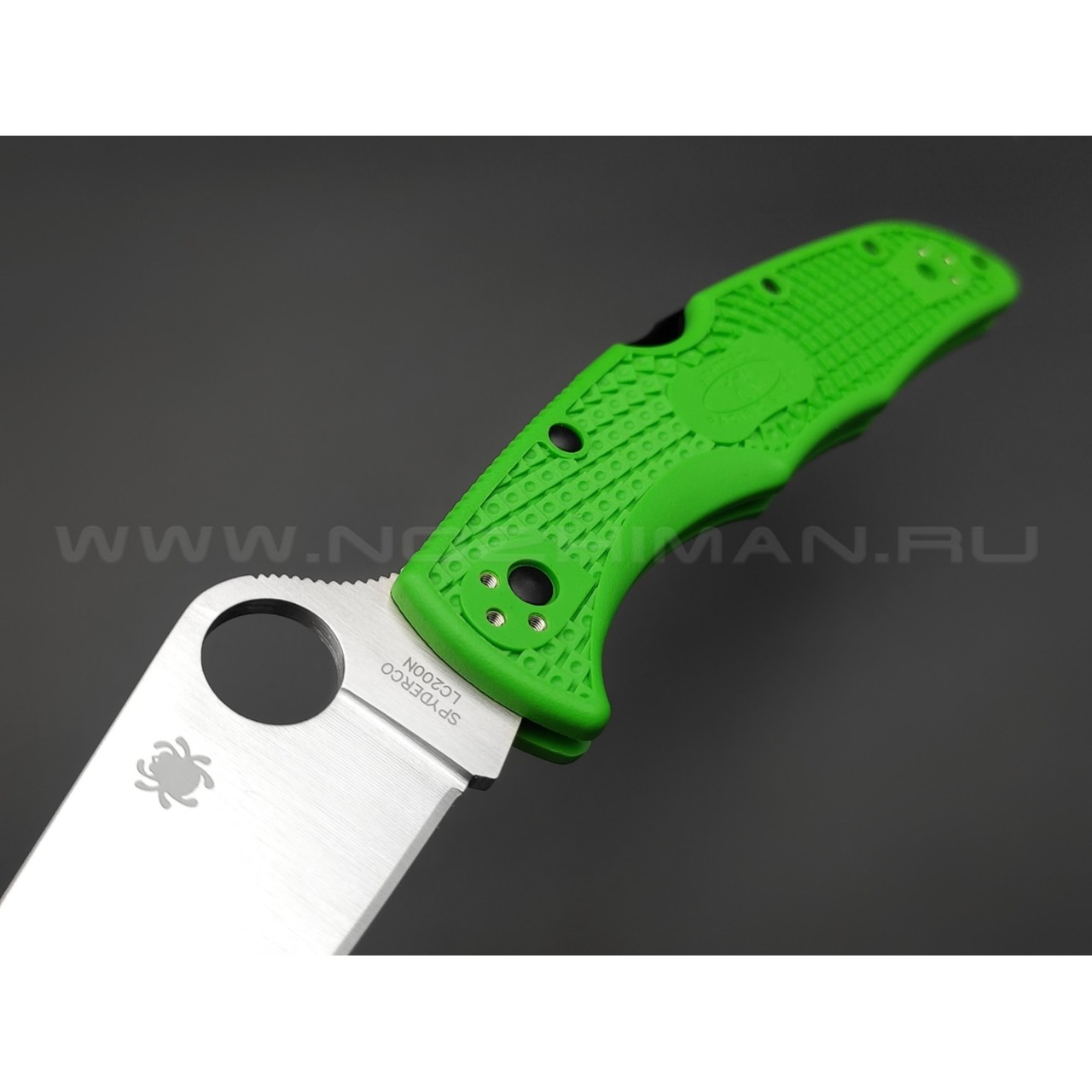 Нож Spyderco Pacific Salt 2 C91FPGR2 сталь LC200N, рукоять FRN Green