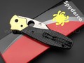 Нож Spyderco Schempp Bowie C190CFP сталь CPM S30V, рукоять Carbon fiber, brass