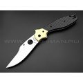 Нож Spyderco Schempp Bowie C190CFP сталь CPM S30V, рукоять Carbon fiber, brass Нож Spyderco Schempp Bowie C190CFP сталь CPM S30V, рукоять Carbon fiber, brass