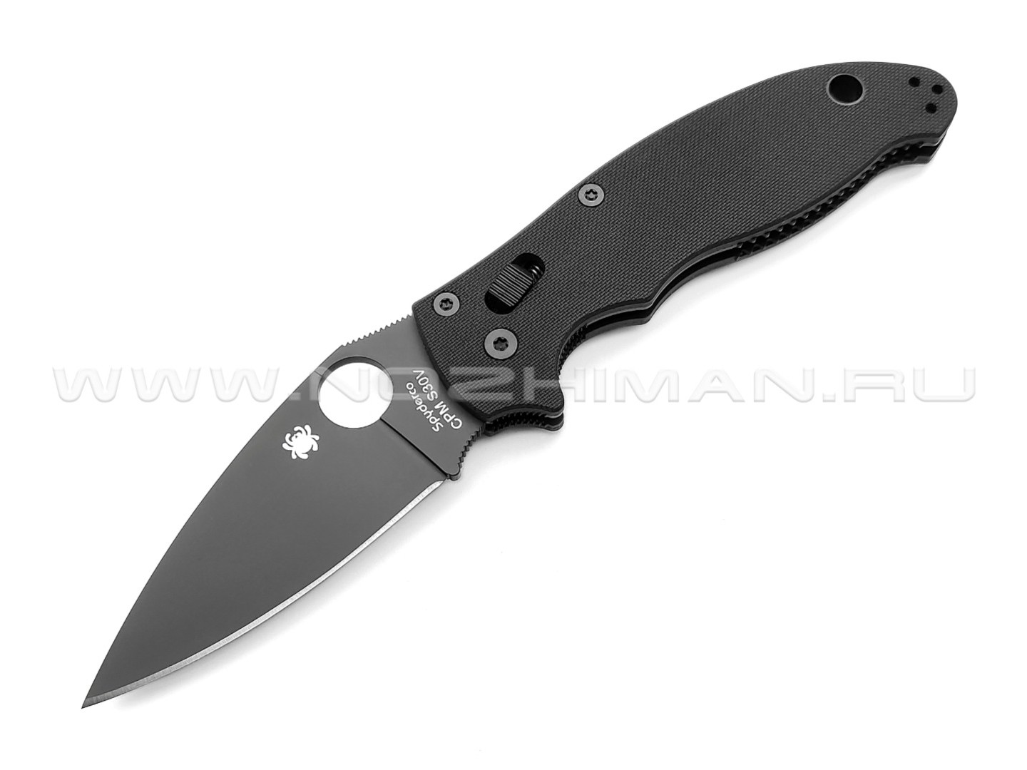 Нож Spyderco Manix 2 Black C101GPBBK2 сталь CPM S30V DLC, рукоять G10