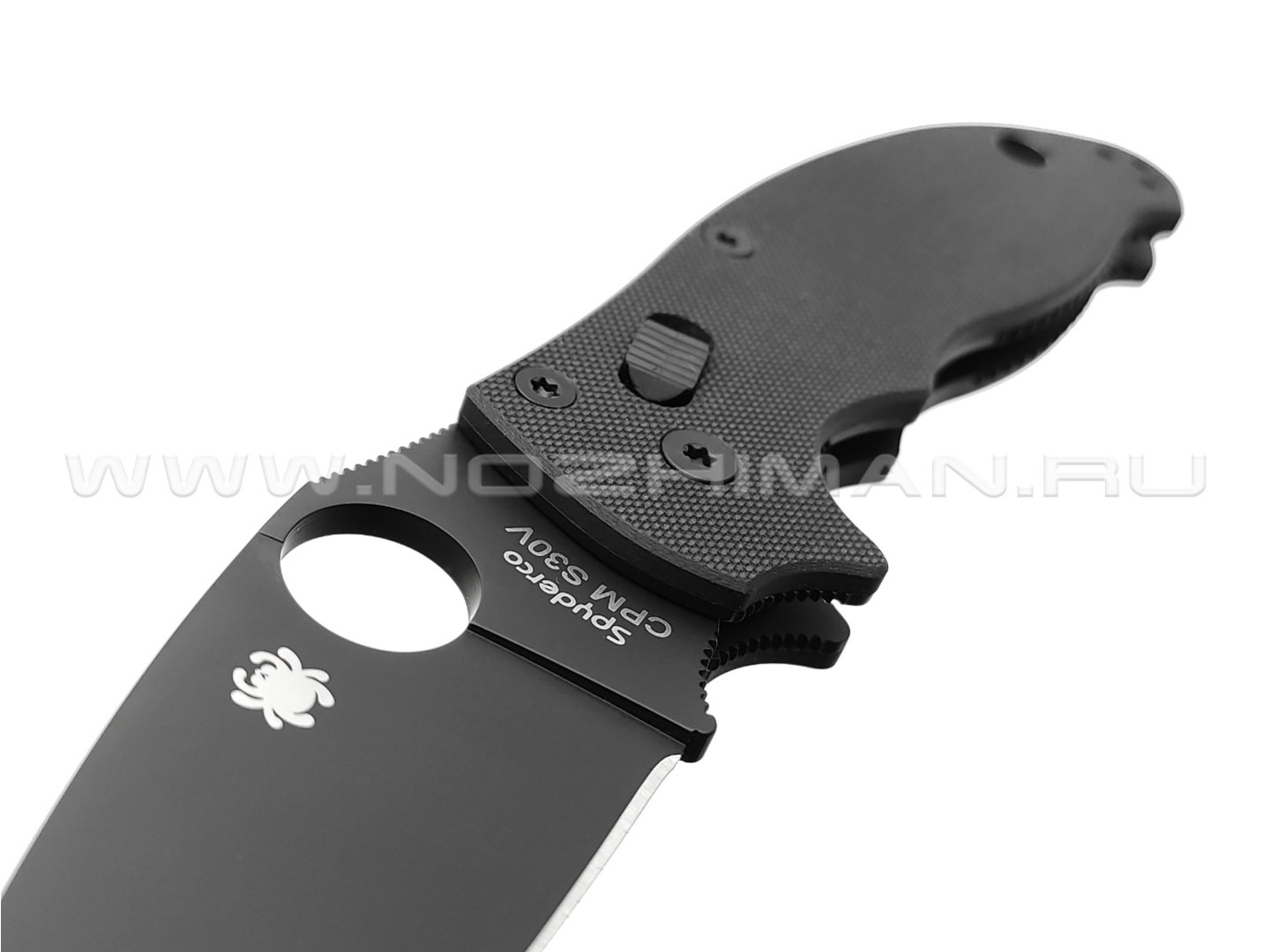 Нож Spyderco Manix 2 Black C101GPBBK2 сталь CPM S30V DLC, рукоять G10