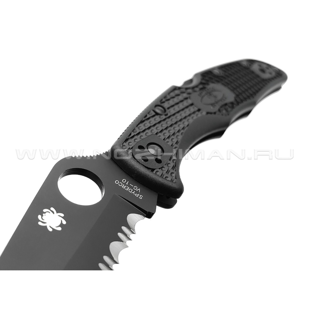 Нож Spyderco Endura 4 Black C10PSBBK сталь VG-10, рукоять FRN black