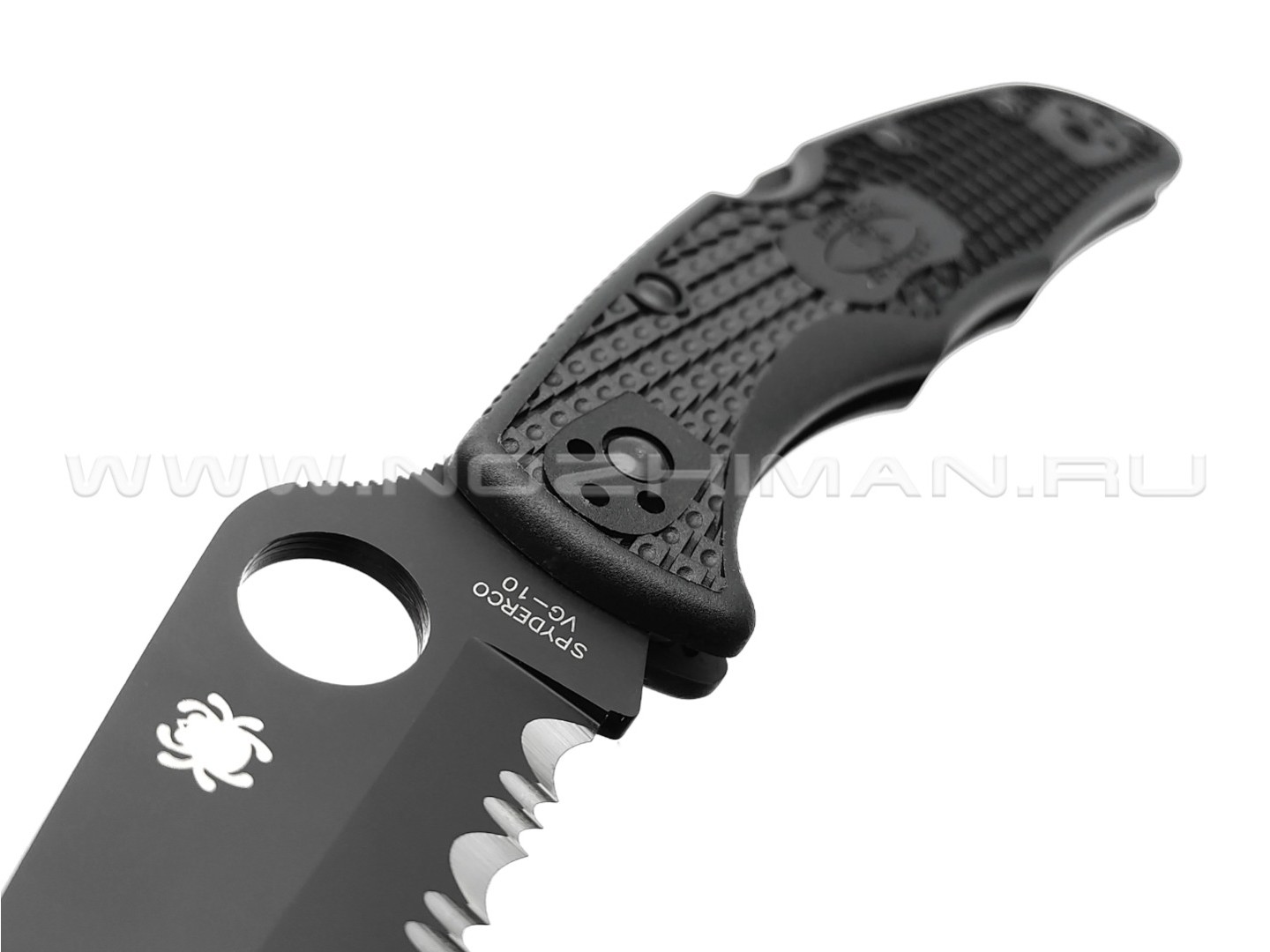 Нож Spyderco Endura 4 Black C10PSBBK сталь VG-10, рукоять FRN black