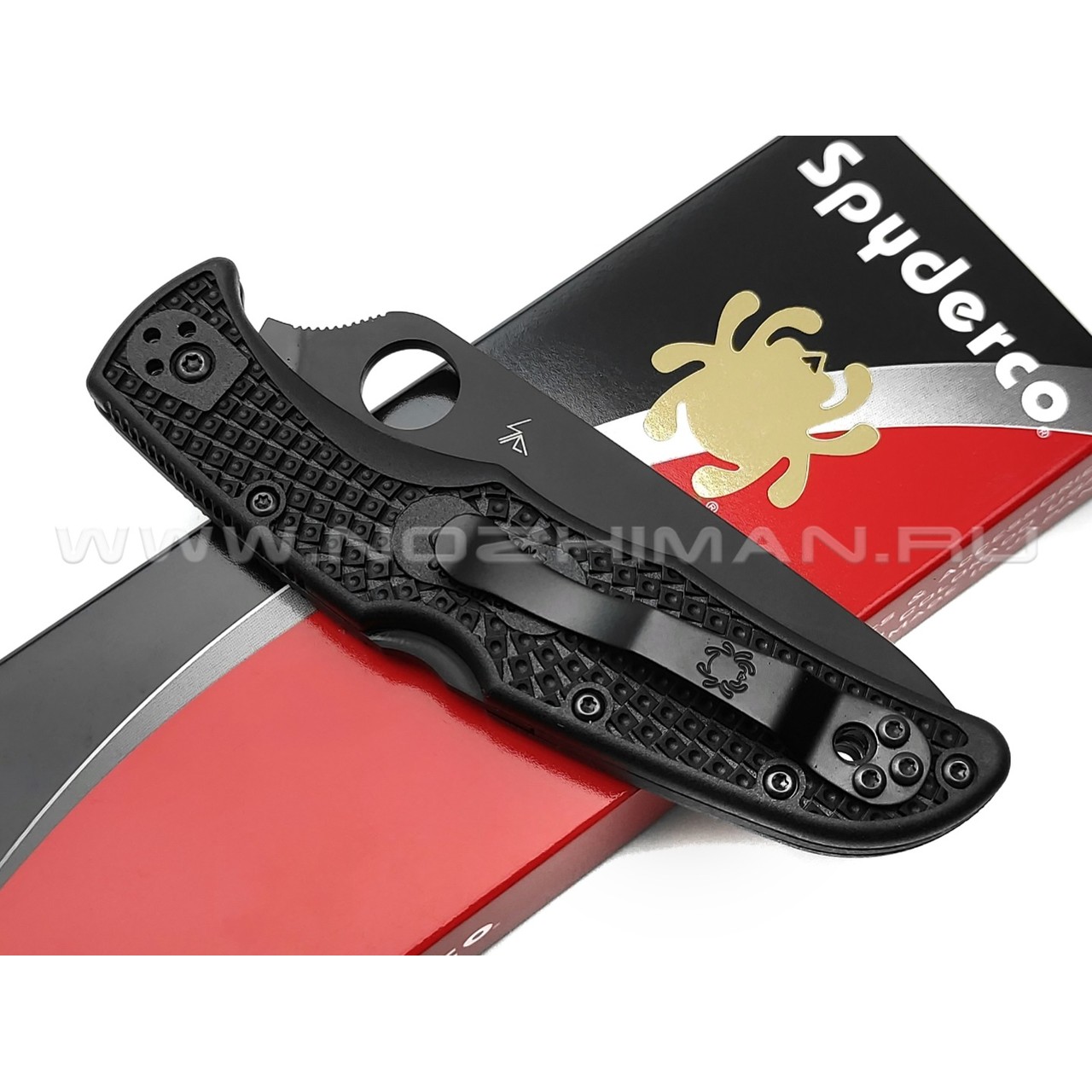 Нож Spyderco Endura 4 Black C10PSBBK сталь VG-10, рукоять FRN black