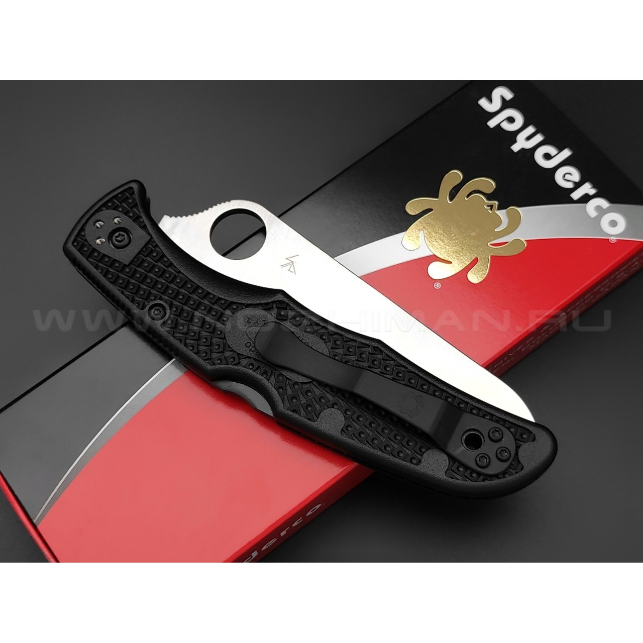 Нож Spyderco Pacific Salt 2 C91PBK2 сталь H-1, рукоять FRN Black