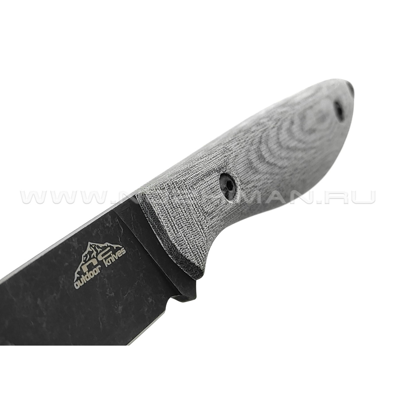 N.C.Custom нож Fry сталь X105 блэквош, рукоять микарта, ножны kydex