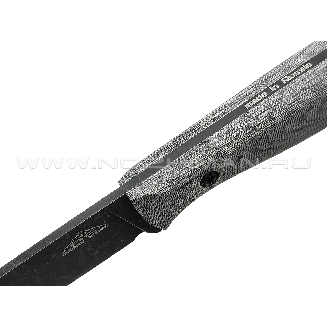 N.C.Custom нож Fry сталь X105 блэквош, рукоять микарта, ножны kydex
