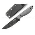 N.C.Custom нож Fry сталь X105 блэквош, рукоять микарта, ножны kydex N.C.Custom нож Fry сталь X105 блэквош, рукоять микарта, ножны kydex