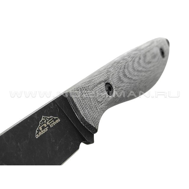 N.C.Custom нож Fry сталь X105 блэквош, рукоять микарта, ножны kydex