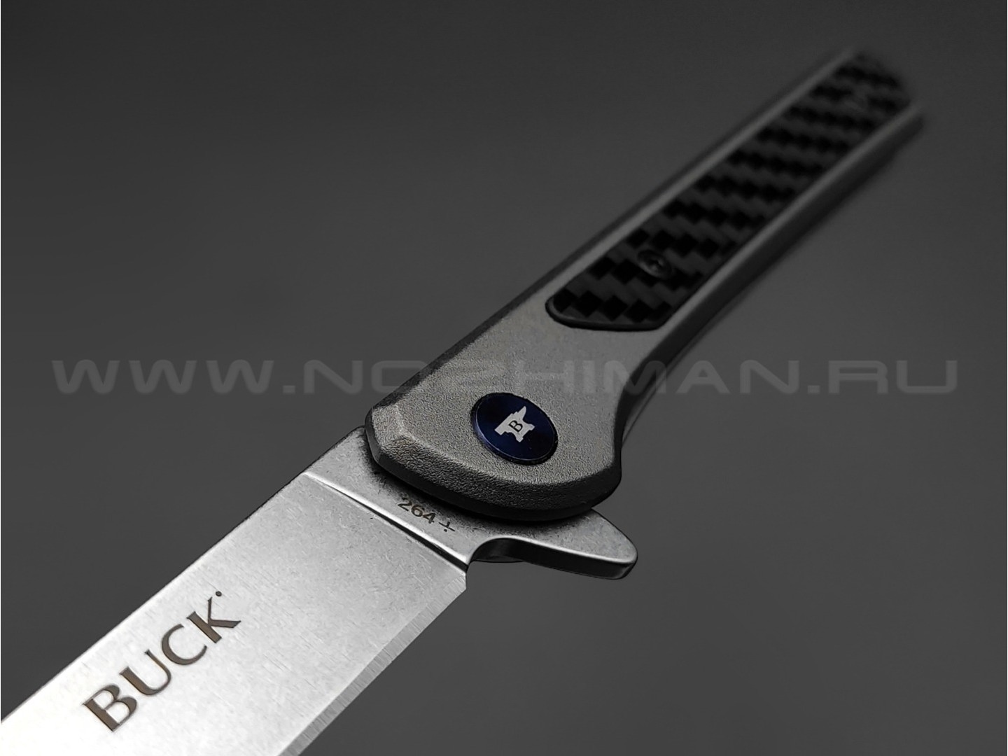 Нож Buck Cavalier 0264GYS сталь 7Cr, рукоять алюминий и карбон