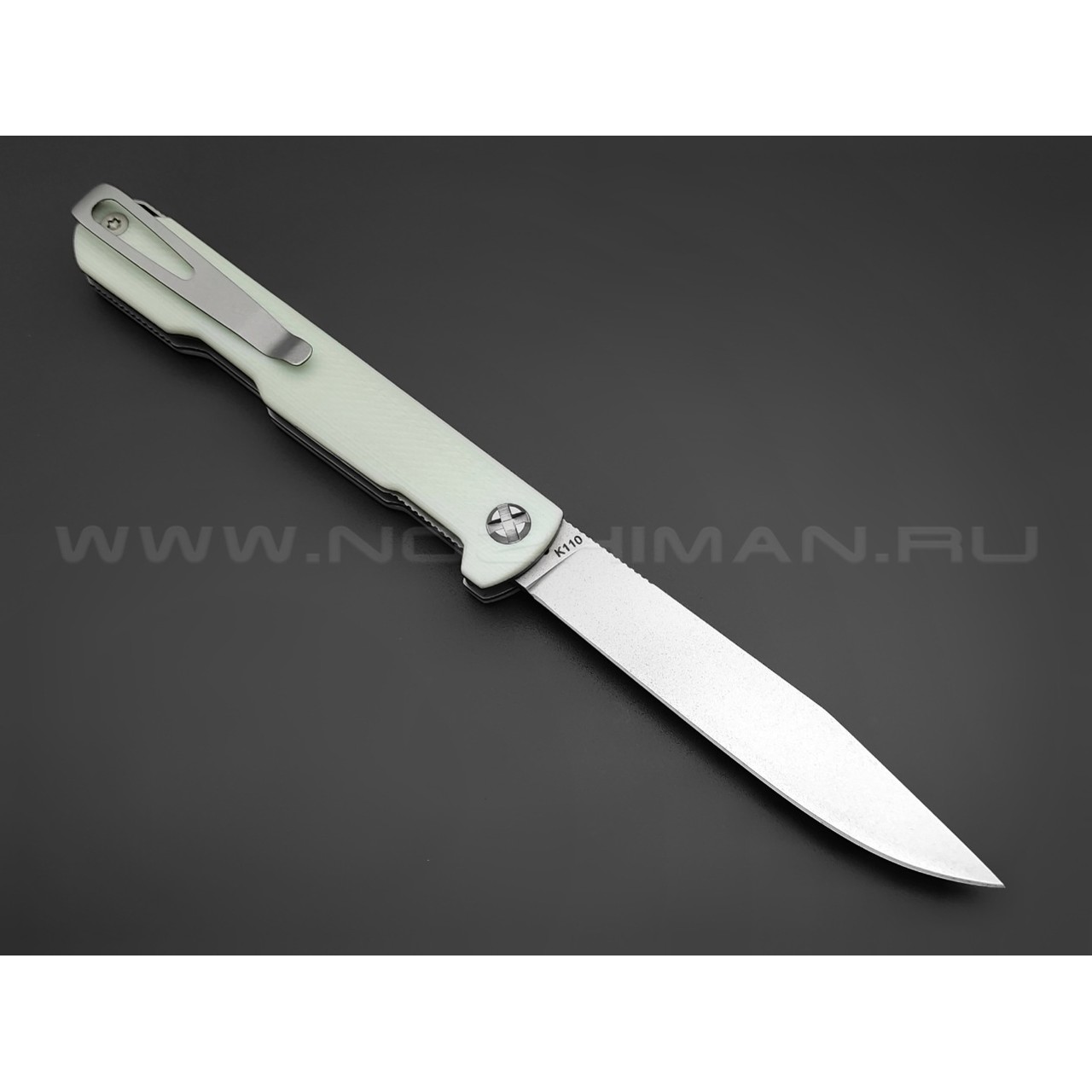 Saro нож Авиационный Single сталь K110, рукоять G10 white