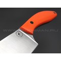 Апус нож Santoku-M сталь N690, рукоять G10 orange Апус нож Santoku-M сталь N690, рукоять G10 orange