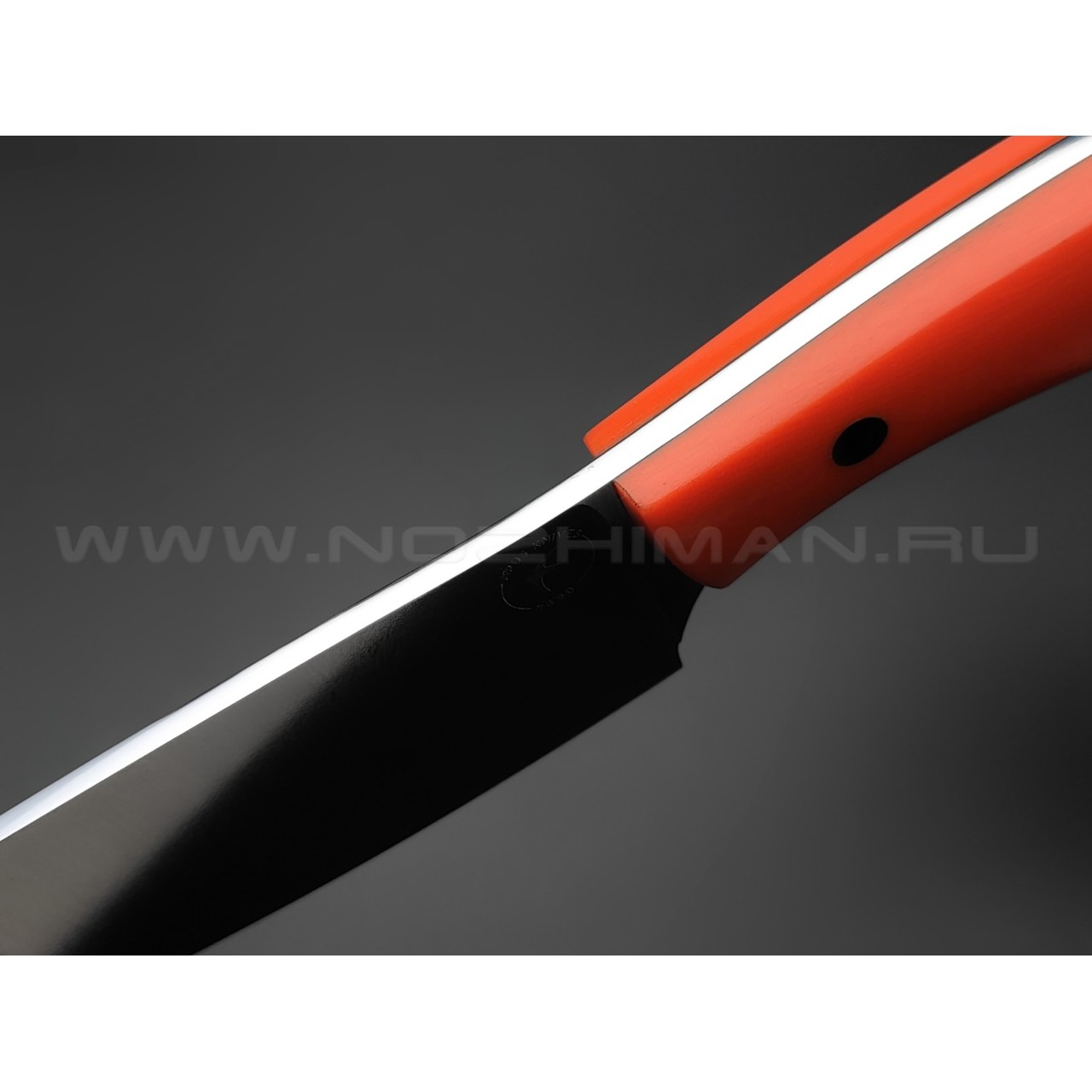Апус нож Santoku-M сталь N690, рукоять G10 orange