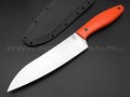 Apus Knives нож Santoku сталь N690, рукоять G10 orange