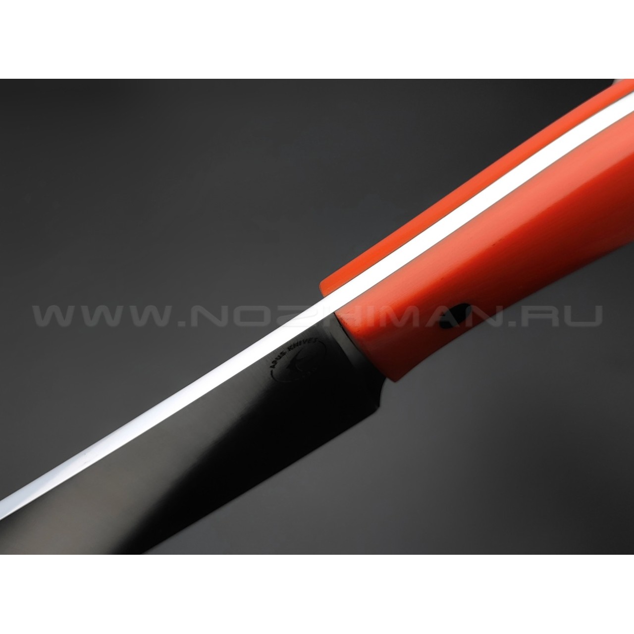Апус нож Santoku сталь N690, рукоять G10 orange