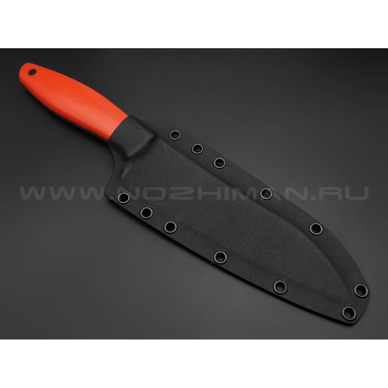 Апус нож Santoku сталь N690, рукоять G10 orange