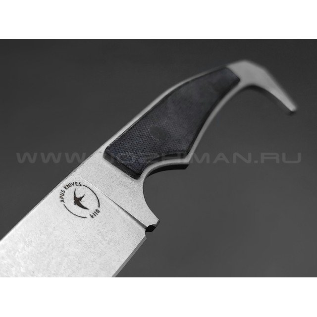 Апус нож Триггер сталь K110, рукоять G10 чёрный