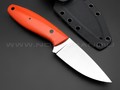 Apus Knives нож Shorty сталь K110, рукоять G10 orange