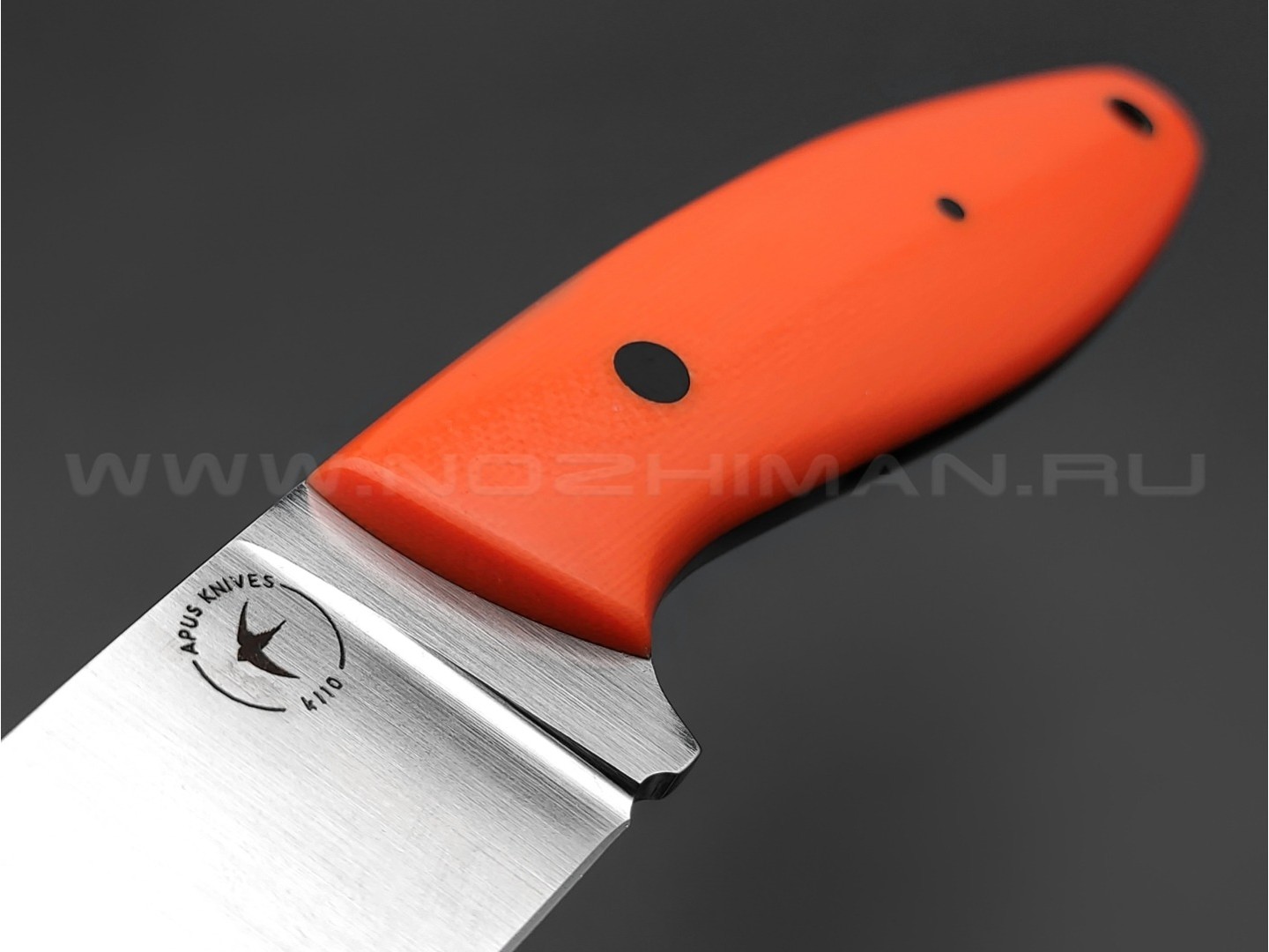 Apus Knives нож Shorty сталь K110, рукоять G10 orange