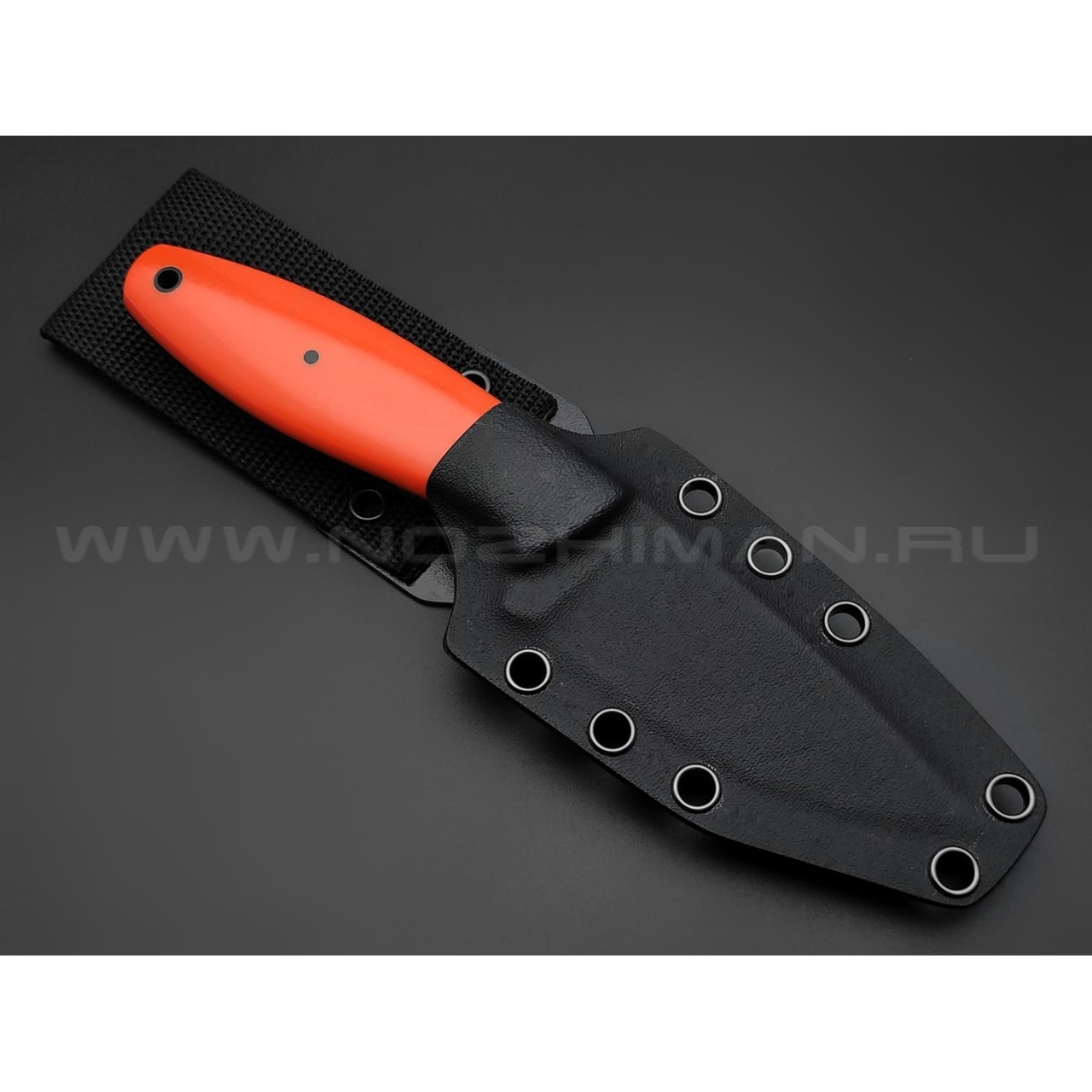 Апус нож Shorty сталь K110, рукоять G10 orange