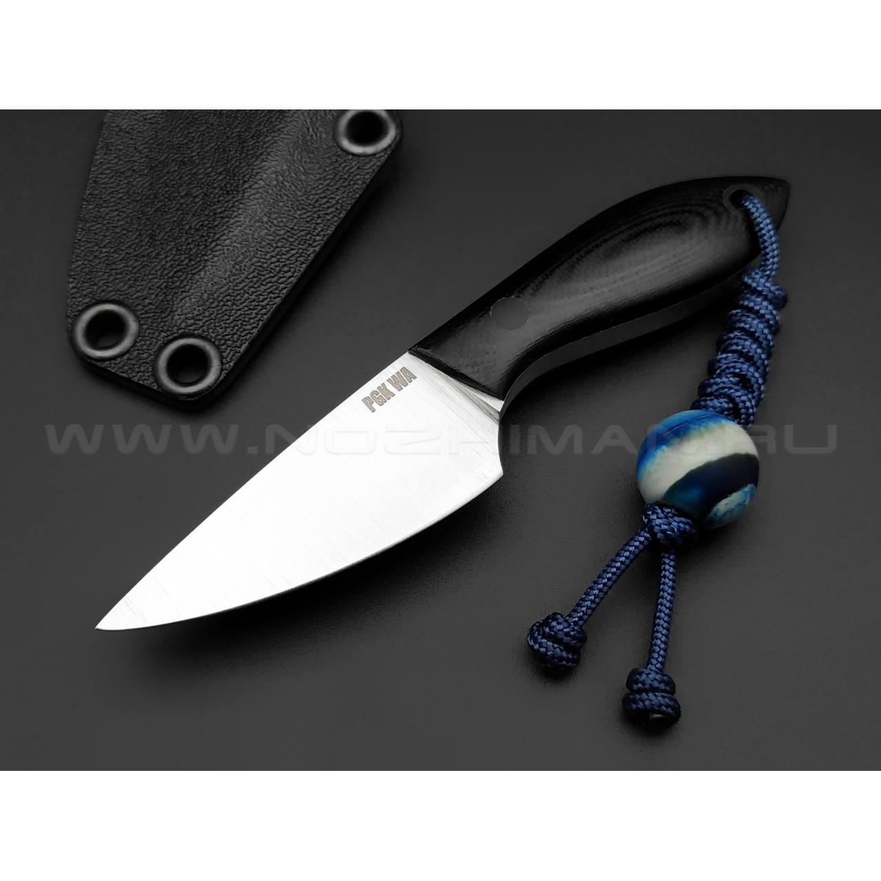 Волчий Век нож Микро МасичЬка сталь PGK WA, рукоять G10 black
