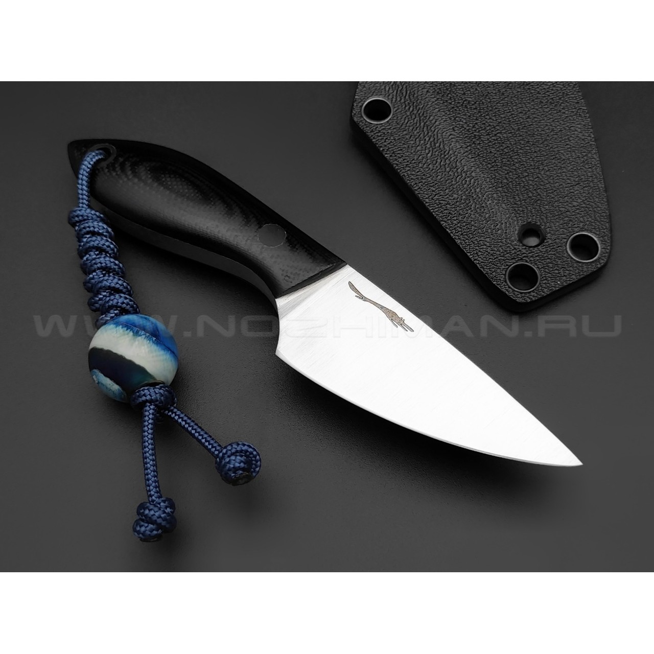Волчий Век нож Микро МасичЬка сталь PGK WA, рукоять G10 black