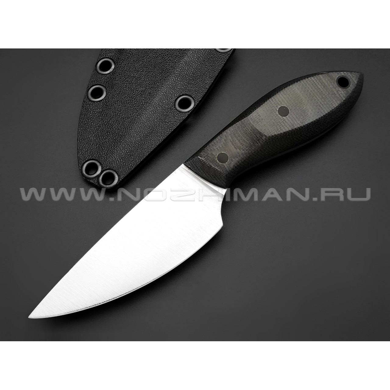 Волчий Век нож МасичЬка сталь Niolox WA satin, рукоять Микарта