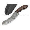 Волчий Век нож Кондрат 12 сталь PGK WA дамаскаж, рукоять G10 black & orange Волчий Век нож Кондрат 12 сталь PGK WA дамаскаж, рукоять G10 black & orange