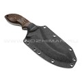 Волчий Век нож Кондрат 12 сталь PGK WA дамаскаж, рукоять G10 black & orange Волчий Век нож Кондрат 12 сталь PGK WA дамаскаж, рукоять G10 black & orange