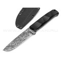 Волчий Век нож Wolfkniven сталь PGK WA дамаскаж, рукоять G10 black