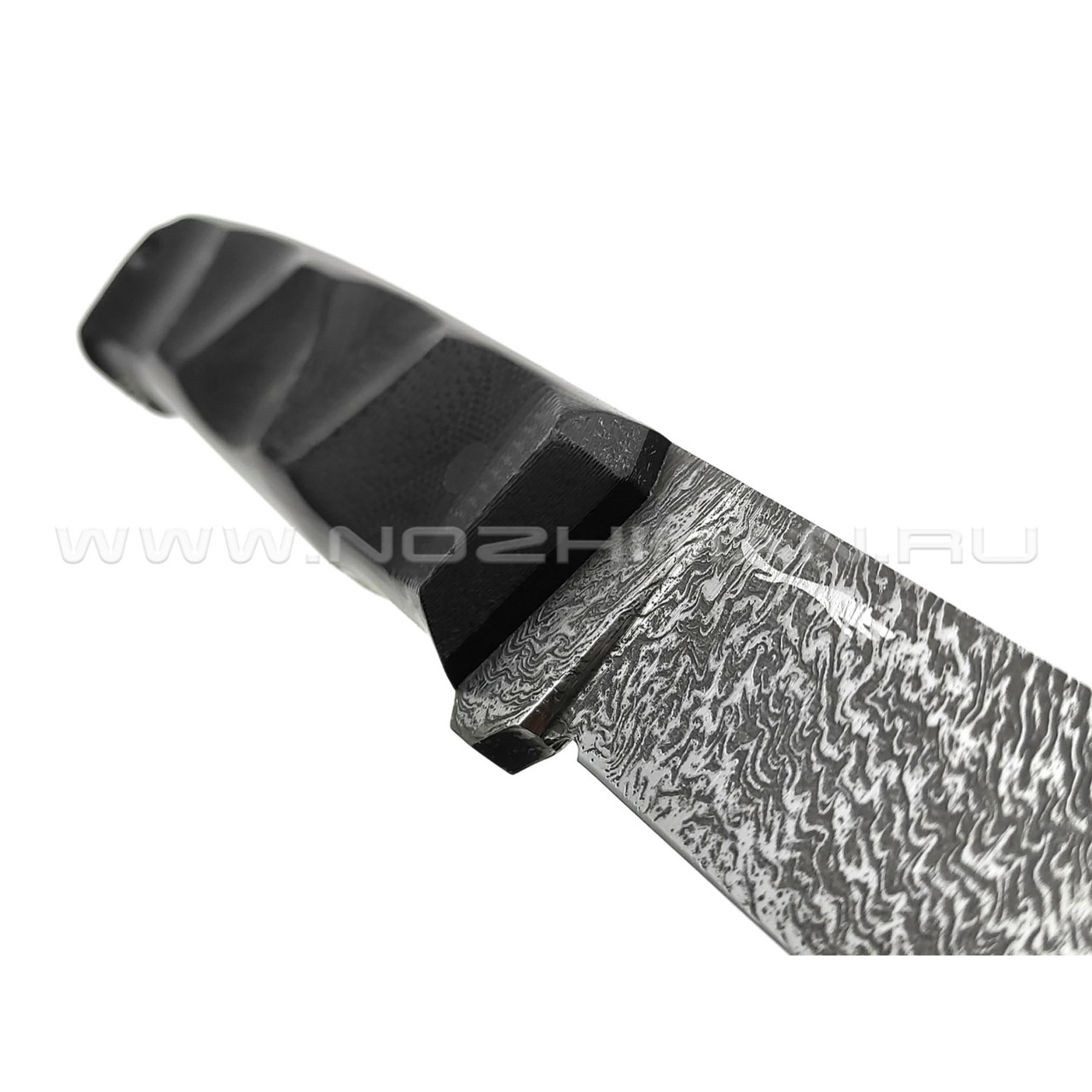 Волчий Век нож Wolfkniven сталь PGK WA дамаскаж, рукоять G10 black