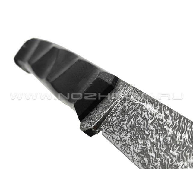Волчий Век нож Wolfkniven сталь PGK WA дамаскаж, рукоять G10 black