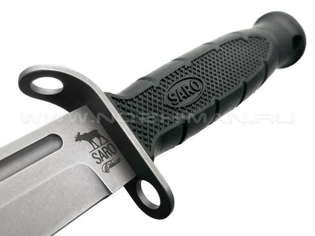 Saro нож 6Х9С сталь Aus-6, рукоять черная резина