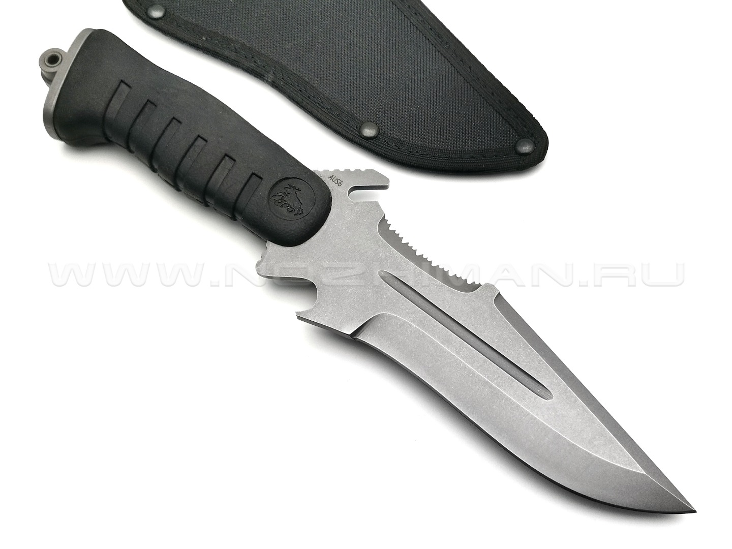 Saro нож Катран сталь Aus-6, рукоять резина