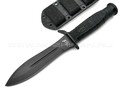 Saro нож Кречет черный, сталь 65Г, рукоять резина