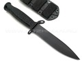 Saro нож 6Х9С черный, сталь 65Г, рукоять резина