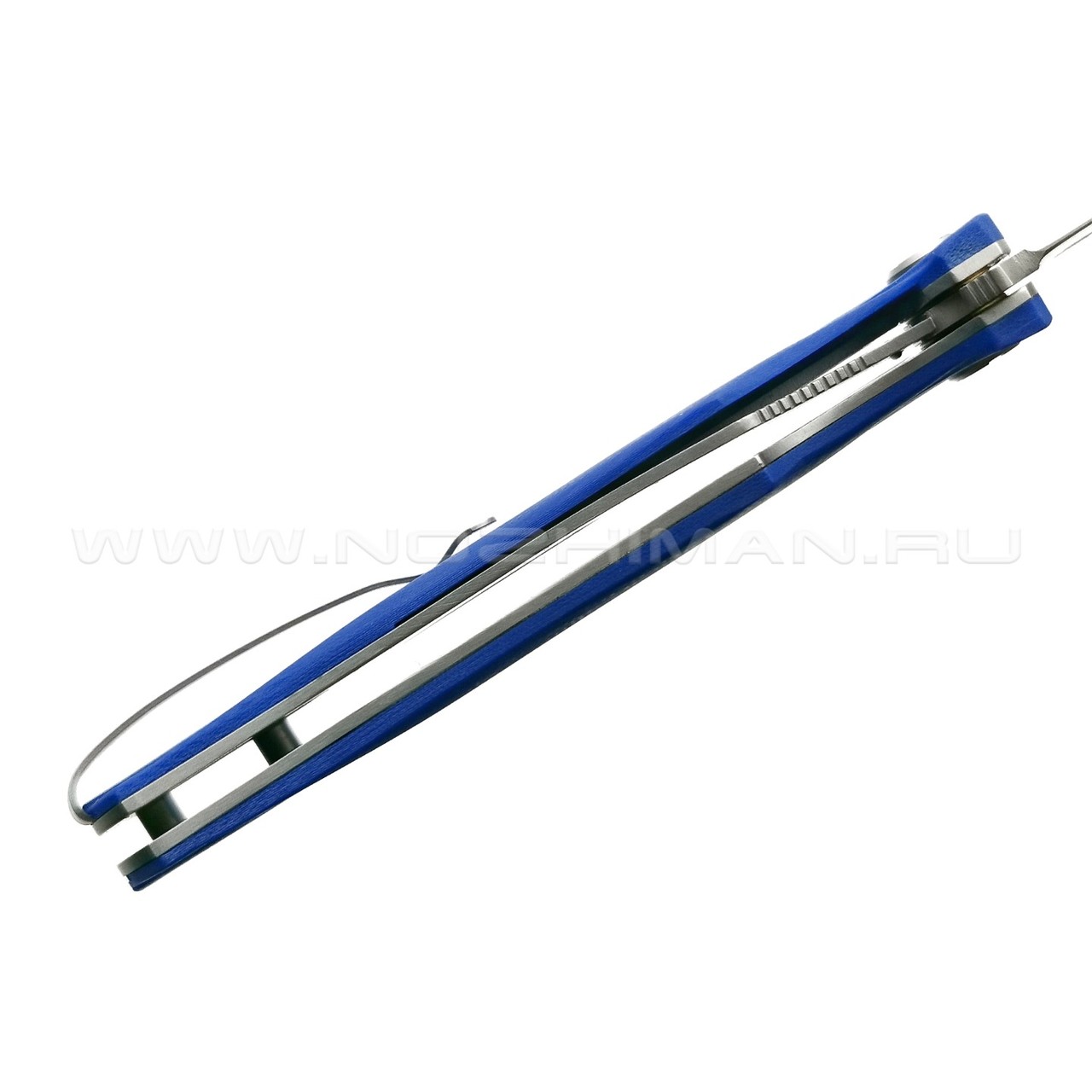 Saro нож Чиж Плюс, сталь N690, рукоять G10 blue
